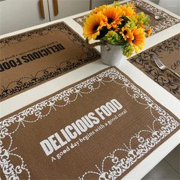 Table Mats Pads Food Grade Non-slip Pot Holder Anti-scalding Bowl European Style Home Decor Placemat Mat Retro