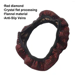 Steering Wheel Covers Protective Car Cover Red Replacement Replaces Shining Accessory Auto Diamond High Quality