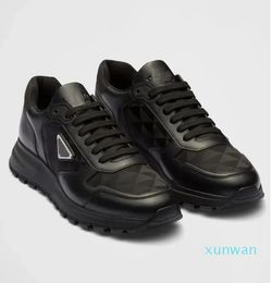 Famous Casual-stylish1 Sneakers Shoes Re-Nylon Brushed Leather Men Knit Fabric Runner Mesh Runner Trainers Man Sports Outdoor Walking