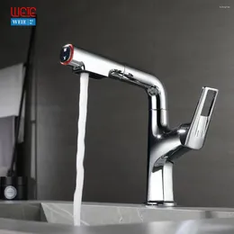 Bathroom Sink Faucets Wire Drawing Golden Faucet Mixer Tap Cold Water Gourmet Kitchen With Pull Out Sprayer 360 Degree Gun B