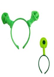 Halloween Children Adult Show Hair Hoop Shrek Hairpin Ears Headband Head Circle Party Costume Item Masquerade Party Supplies GB1549530151