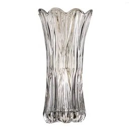 Vases Indoor Clear Glass Flower Vase Minimalist Large Capacity Arrangement For School Home Party Gathering