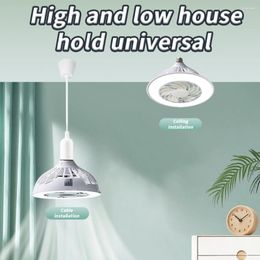 Enclosed Ceiling Fan With Light Socket E27 E26 Screw For Bathroom/Bedroom/Garage/Hallway