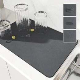 Table Mats Dish Drying Mat Super Absorbent Hide Stain Rubber Backed Kitchen Countertop Dinnerware Tableware Under Coffee Bar Pot Cup