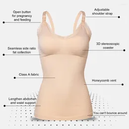 Women's Tanks Nursing Sleepwear Tank Top With V-neck Removable Breast Pads Comfy Breastfeeding Clothes For Women Sling Vest Undershirt