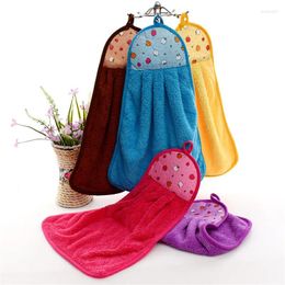 Towel Plush Hand Soft Terry Cloth Child Baby Cleaning Bathroom Kitchen Quick-dry Colorful Cute Hanging
