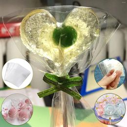 Gift Wrap 100PCS Packaging Bags Transparent DIY Cookie Candy Bag For Wedding Birthday Party Biscuit Baking