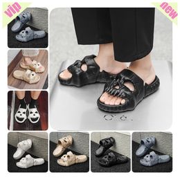 EVA hole shoes with a feeling of stepping on Faeces thick soled sandals summer beach men's toe breathable sandals cool ultra white black Breathable Home slipper