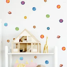 Wall Stickers Dot Sticker Colourful Cloud For Kids Room Baby Nursery Bedroom Living Decoration DIY Wallpaper Home