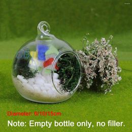 Decorative Figurines 1Pcs Creative Hanging Glass Ball Vase Flower Plant Pot Terrarium Container Home Office Decor Landscape Bottle