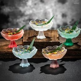 Wine Glasses Creative Glass Sake Cups Japanese Style S Set Lotus Cocktail Bar Kitchen Accessories