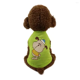 Dog Apparel Cute Pet Cat T-Shirt Clothing Small Puppy Costume Cartoon Printing Summer Vests For Medium Accessories Ropa Perro