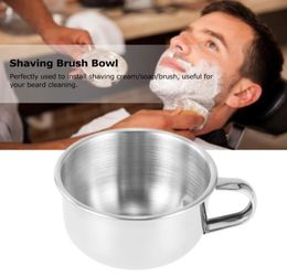 Stainless Steel Shaving Brush Bowl Barber Beard Razor Cup Shave Cream Soap Cup Shaving Mug Male Face Cleaning Tools6279512