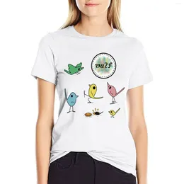 Women's Polos Vulfpeck Birds T-shirt Oversized Graphics Kawaii Clothes Designer Women Luxury