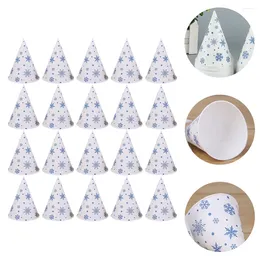 Disposable Cups Straws 100pcs Snowflake Printing Paper Holders Food Containers Cold Beverage