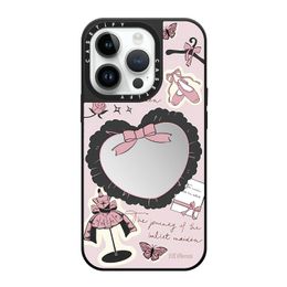 CASETIFY Phone Cases Mirror Bow Cat Swan Cute Love Heart Bear Shockproof Phone Case for iPhone 11 12 13 14 15 Plus Pro Max Soft TPU Protective Phone Cover for Women Girls