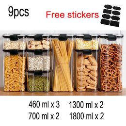 Storage Bottles Kitchen Containers Seasoning Box Organiser Jars For Cereals Jar Bulk Plastic With Lid Money Boxes Spice