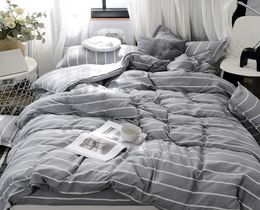 Designer Bed Comforters Sets Duvet Cover Home Textile Solid Comforter Cover Microfiber Modern White Bed Cover4220337