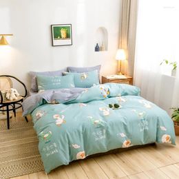 Bedding Sets 3 Pcs Home Set High Quality Lovely Pattern With Blue Duck Animal Cartoon Drop