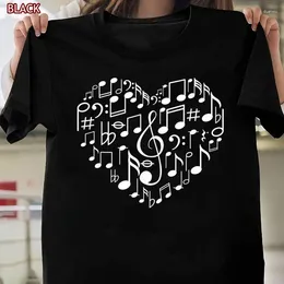 Women's T Shirts Cool Music Note Art Outfit Gifts For Men Women Musical Lover T-Shirt Long Or Short Sleeves