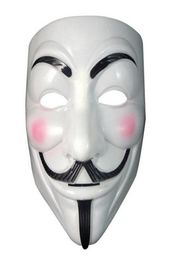 Vendetta mask anonymous mask of Guy Fawkes Halloween fancy dress costume white yellow 2 colors4272479