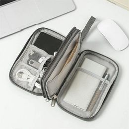 Storage Bags Flat Digital Bag Multi-functional Data Cable Mobile Power Headset