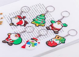 New version of the cartoon cute Santa Claus keychain Men and women Christmas gift pendant couple key ring ornaments DHL 5455858