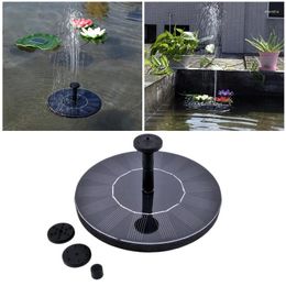 Garden Decorations Mini Solar Powered Fountain Pool Pond Panel Floating Decoration Water Seeds Macrame