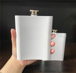 8oz Blank Sublimation Flask Portable 304 Stainless Steel Hip Flask Flagon Whisky Wine Alcohol Bottle VT19303046451