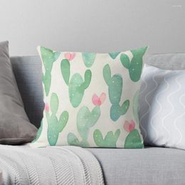 Pillow Watercolor Cactus Print Throw Covers For Sofas Cover Luxury Sofa