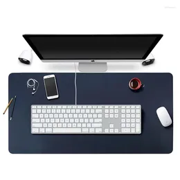 Table Cloth 70x35cm Large Size Desk Protective Pad Royal Blue Mousepad PU Leather Suede Waterproof Keyboard Game