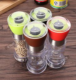 Kitchen Grinding Bottles Tools Salt Pepper Mill Grinder Spices Mill Cutter Machine Shaker Transparent Grind Cooking Accessories2204630578