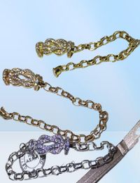 Gift selection Seiko full diamond titanium steel plated 18K Gold Ushaped 8shape horseshoe chain magnetic clasp Bracelet1179085