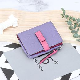 Wallets Small Womens Wallet Real Leather For Women Ladies Bifold Compact Thin With Card Slots And Zip Coin Pocket