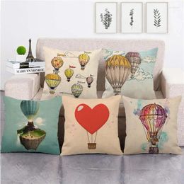 Pillow 45cm Cute Cartoon Balloon Linen/Cotton Throw Covers Couch Cover Home Decor Pillowcase