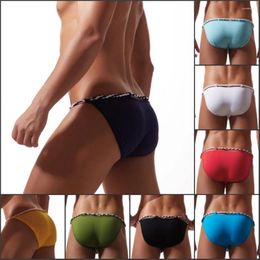 Underpants Men Panties Sexy Briefs Low Waist Lingerie Male Underwear Tie Rope Cotton Erotic Breathable Comfortable Shorts