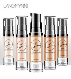 langmanni 6 Colours Full Cover Liquid Concealer 6ml Eye Dark Circles Cream Makeup Face Corrector Waterproof Make Up Base Cosmetic1198785