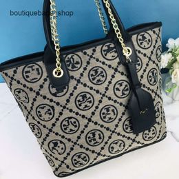Luxury Brand Handbag Designer Women's Bag New Old Flower Canvas Tote Bag Trendy and Fashionable Large Capacity forD0EY