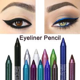 Makeup Longlasting Not Blooming Eyeliner Pencil Waterproof Pigment Eyeshadow Eye Liner Pen Women Fashion Colour Make Up Tools 240510
