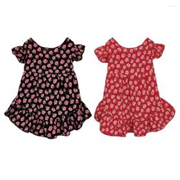Dog Apparel Floral Dress Pet Princess Sundress Puppy Summer Clothes For Small Pets Dogs Cats Outfits