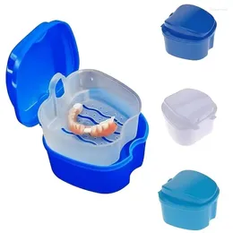 Storage Bottles 1pc Stylish And Convenient Denture Box With Hanging Capacity Household Organiser For Desktop Bathroom Dresser