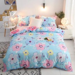 Bedding Sets Cactus Geometric Pattern 4pcs Girl Boy Bed Cover Set Duvet Adult Child Sheet Pillowcase Comforter