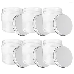 Storage Bottles 6 Pcs Aluminium Lid Mason Jars Portable Snack Containers Food Necessity Mini Can Household Baby