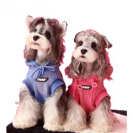 Designer Winter Warm Pet Dog Hoodie Coat Sweater Jacket Clothes For Small Medium Dogs Schnauzer French Bulldog Bichon YHC134 240511