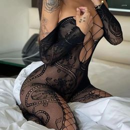 Women Socks Women's Hollowed Out Open Style Porn Babydoll Sexiest Bodysuits Transparent Bodystocking Crotchless Teddies Sexy Lingerie