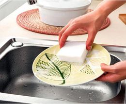 1006020mm White Magic Melamine Sponge kitchen utensils washing sponge 100pcs decontamination and oil cleaning magic supplies4011010