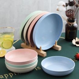 Plates Eco-friendly Plastic Grade Tableware Reusable Dishwasher Safe Unbreakable Dinner