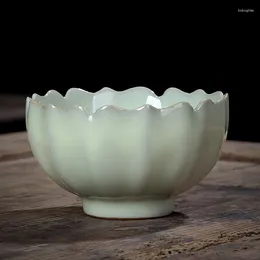 Cups Saucers Chinese-style Celadon Tea Cup Large 85ml Ceramic Set Accessories Crack Single Water Exquisite Drinkware Gift