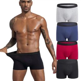 Underpants Men Boxers High Elastic Swimming Shorts Front Opening Seamless Anti-septic Quick Dry Bathing Trunks Underwear