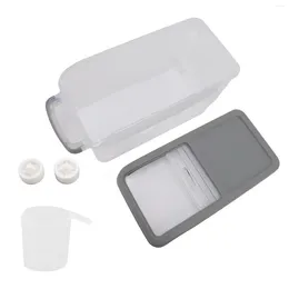 Storage Bags Kitchen Food Container Transparent 10kg Slide Cover Rice Box For Restaurant